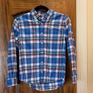 Vineyard Vines Blue and Red Plaid Button Down Shirt